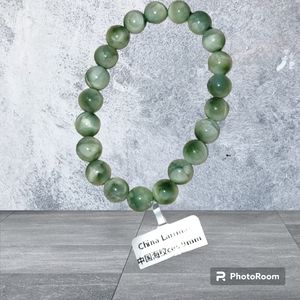 China Green Larimar Bead Bracelet